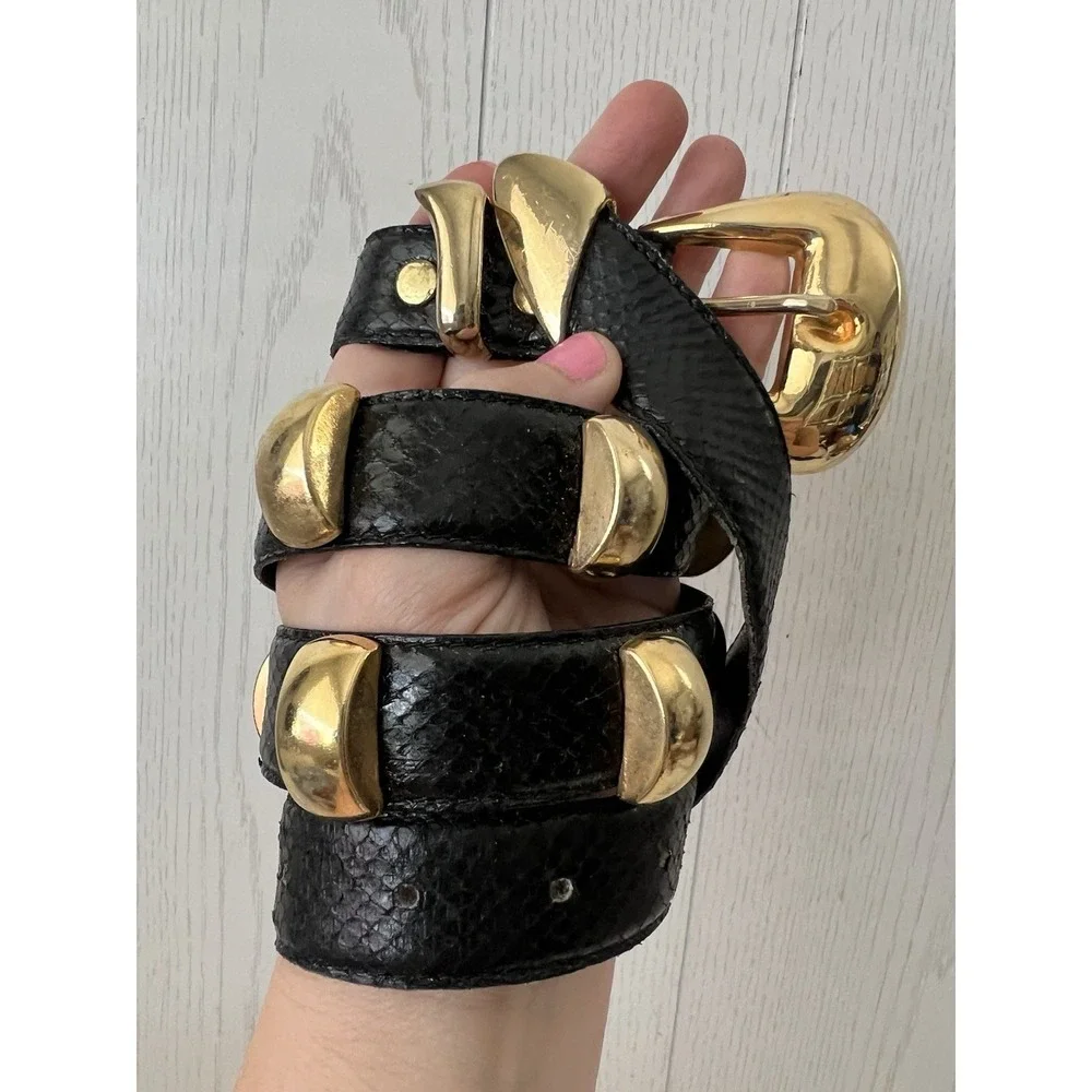 Vintage 1980's Snake Skin MZA of New York 1